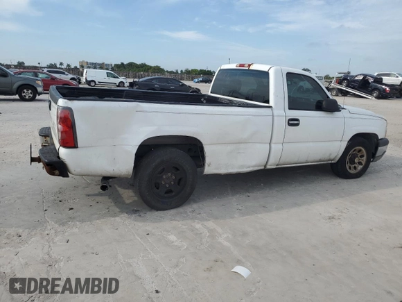 2007 Chevrolet Silverado 1500 LS with VIN 1GCEC14V27Z204071, listed as a Copart auction lot 50455645 with 123,355 mi miles and Salvage Title. Bid and sale history available at carsss.com. Image 3.