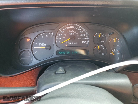 2003 Chevrolet Silverado 1500 with VIN 2GCEK19TX31105169, listed as a Copart auction lot 85655784 with 137,671 mi miles and Salvage Title. Bid and sale history available at carsss.com. Image 9.
