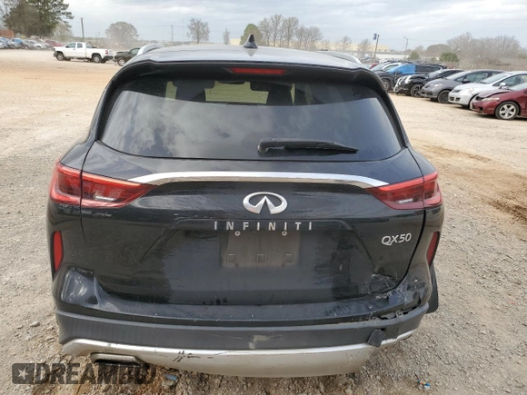 2019 Infiniti QX50 LUXE with VIN 3PCAJ5M12KF112272, listed as a Copart auction lot 49774145 with 83,994 mi miles and Salvage Title. Bid and sale history available at carsss.com. Image 6.