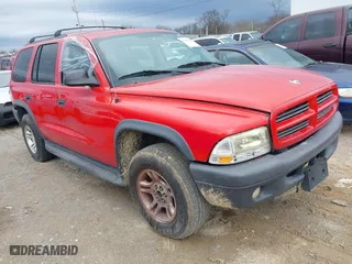2003 Dodge Durango Sport with VIN 1D4HS38N03F622858, listed as a IAAI auction lot 41462942 with 215,758 mi miles. Bid and sale history available at carsss.com. Image 1.