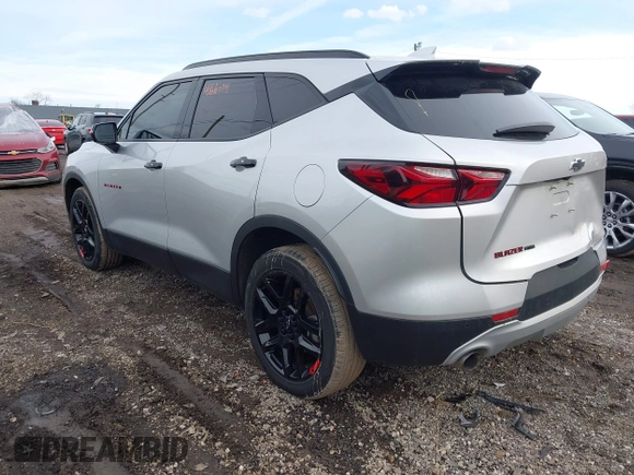 2022 Chevrolet Blazer LT with VIN 3GNKBHR4XNS193126, listed as a IAAI auction lot 41660719 with 41,757 mi miles and . Bid and sale history available at DreamBid. Image 3.
