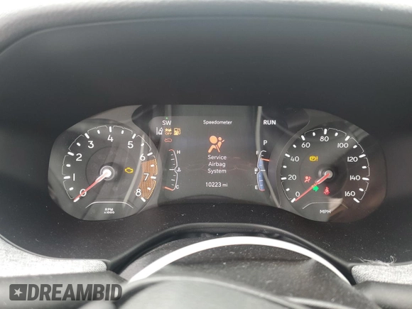 2023 Jeep Compass Latitude with VIN 3C4NJDBN4PT504602, listed as a Copart auction lot 46733985 with 10,223 mi miles and Salvage title. Bid and sale history available at DreamBid. Image 9.