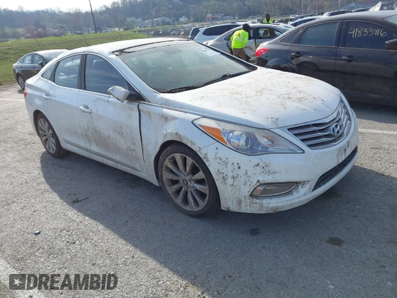2014 Hyundai Azera Limited with VIN KMHFH4JG8EA390171, listed as a IAAI auction lot 41844326 with 159,884 mi miles and . Bid and sale history available at carsss.com. Image 1.
