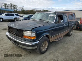 1995 Ford F-150 with VIN 1FTEX15N9SKB25002, listed as a Copart auction lot 80117184 with 119,200 mi miles and Salvage Title. Bid and sale history available at carsss.com. Image 1.