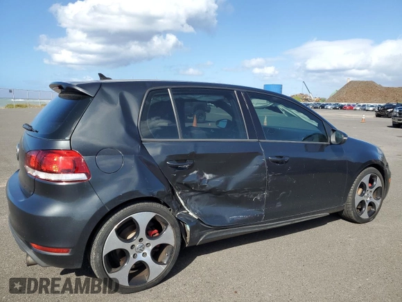 2010 Volkswagen Golf GTI with VIN WVWHD7AJXAW425070, listed as a Copart auction lot 81321184 with 155,423 mi miles and Salvage title. Bid and sale history available at DreamBid. Image 3.