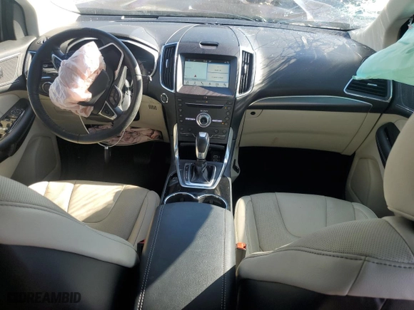 2017 Ford Edge Titanium with VIN 2FMPK3K85HBC59537, listed as a Copart auction lot 46363845 with 24,335 mi miles and Salvage Title. Bid and sale history available at carsss.com. Image 8.