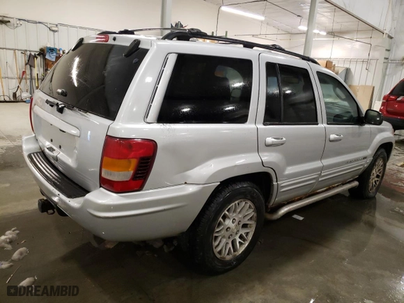 2004 Jeep Grand Cherokee Limited with VIN 1J4GW58S34C283850, listed as a Copart auction lot 81348634 with 207,307 mi miles and Clean Title. Bid and sale history available at carsss.com. Image 3.