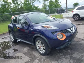2015 Nissan Juke S z VIN JN8AF5MR1FT502942, wystawiony jako IAAI lot #42430324 z przebiegiem 78 595 mil mil oraz . Historia ofert i sprzedaży dostępna na DreamBid. Obrazek 1.