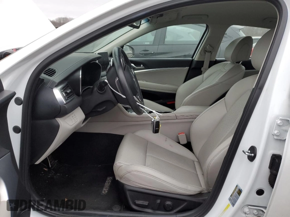 2021 Genesis G70 2.0T with VIN KMTG64LA9MU077166, listed as a Copart auction lot 42210745 with 59,020 mi miles and Salvage Title. Bid and sale history available at carsss.com. Image 7.
