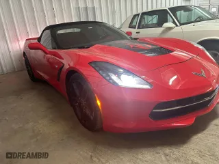 2014 Chevrolet Corvette 3LT with VIN 1G1YF3D75E5117036, listed as a Copart auction lot 73255424 with 73,695 mi miles and Clean Title. Bid and sale history available at carsss.com. Image 1.
