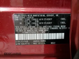 2023 Toyota RAV4 Hybrid XLE with VIN 4T3RWRFV2PU098239, listed as a Copart auction lot 88738295 with 13,987 mi miles and Salvage Title. Bid and sale history available at carsss.com. Image 13.