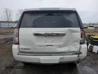 2016 GMC Yukon Denali with VIN 1GKS2CKJ4GR196335, listed as a Copart auction lot 47566265 with 105,970 mi miles and Salvage Title. Bid and sale history available at carsss.com. Image 6.
