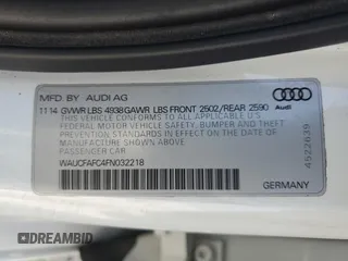 2015 Audi A6 2.0T Premium with VIN WAUCFAFC4FN032218, listed as a Copart auction lot 70088284 with 164,281 mi miles and Clean Title. Bid and sale history available at carsss.com. Image 12.