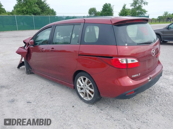 2012 Mazda 5 Grand Touring with VIN JM1CW2DL8C0142483, listed as a IAAI auction lot 42258349 with 144,547 mi miles and . Bid and sale history available at DreamBid. Image 3.