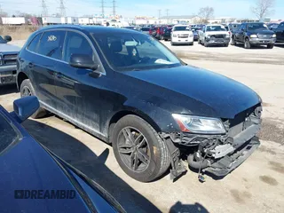 2014 Audi Q5 Premium z VIN WA1CFAFP3EA048190, wystawiony jako IAAI lot #41744680 z przebiegiem 103 125 mil mil oraz . Historia ofert i sprzedaży dostępna na DreamBid. Obrazek 1.