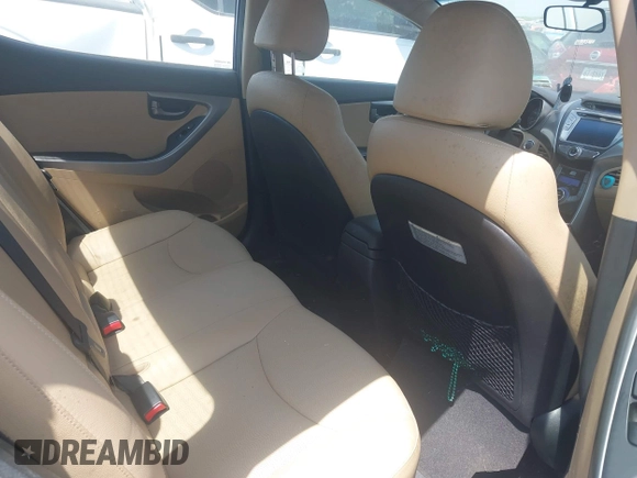 2013 Hyundai Elantra GLS with VIN KMHDH4AE1DU876596, listed as a IAAI auction lot 42080466 with 86,677 mi miles and . Bid and sale history available at DreamBid. Image 8.