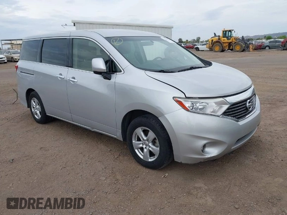 2015 Nissan Quest SV with VIN JN8AE2KP8F9125445, listed as a IAAI auction lot 42040196 with 125,218 mi miles. Bid and sale history available at carsss.com. Image 1.