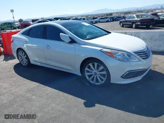 2017 Hyundai Azera Limited with VIN KMHFH4JG9HA579125, listed as a IAAI auction lot 41718120 with 51,005 mi miles. Bid and sale history available at carsss.com. Image 1.