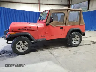 1995 Jeep Wrangler with VIN 1J4FY29S5SP230155, listed as a Copart auction lot 80106004 with 61,628 mi miles and Salvage Title. Bid and sale history available at carsss.com. Image 1.