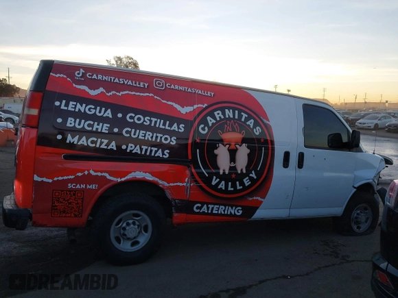 2006 Chevrolet Express Cargo Van with VIN 1GCGG25V861159751, listed as a IAAI auction lot 41121656 with 190,252 mi miles. Bid and sale history available at carsss.com. Image 13.
