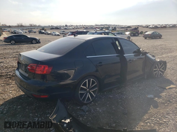 2012 Volkswagen Jetta GLI Autobahn with VIN 3VW4A7AJ3CM401328, listed as a Copart auction lot 48635245 with Not provided miles and Salvage title. Bid and sale history available at DreamBid. Image 3.