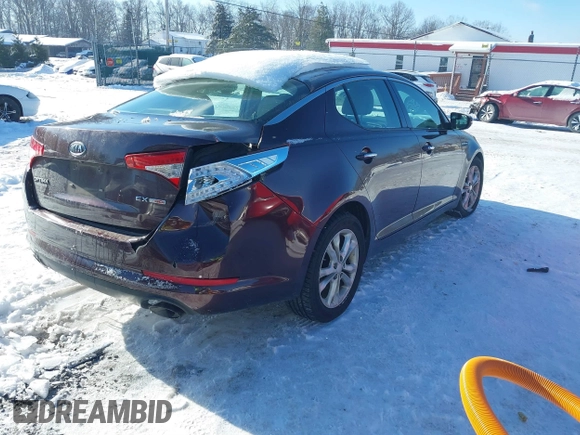2012 Kia Optima EX with VIN 5XXGN4A61CG069907, listed as a IAAI auction lot 41275805 with 129,050 mi miles and . Bid and sale history available at carsss.com. Image 4.