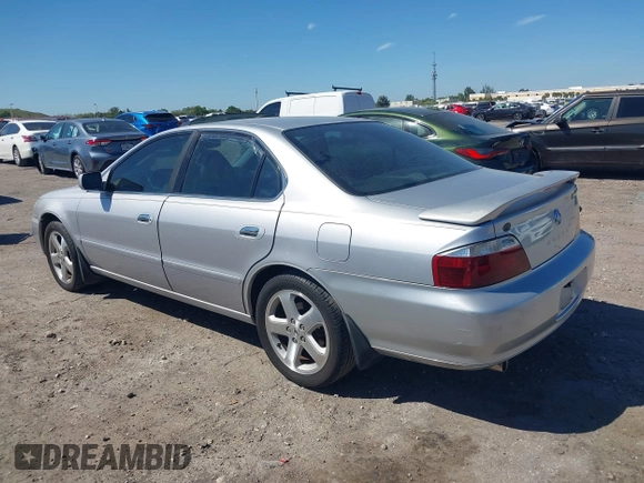 2003 Acura TL Type S with VIN 19UUA56803A058053, listed as a IAAI auction lot 41755803 with 179,515 mi miles. Bid and sale history available at carsss.com. Image 3.