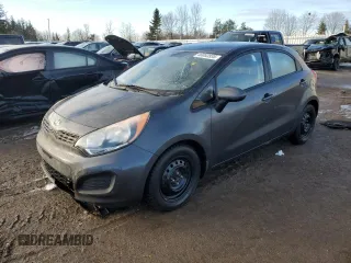 2015 Kia Rio LX with VIN KNADM5A34F6715913, listed as a Copart auction lot 46053935 with 113,123 mi miles and Clean Title. Bid and sale history available at carsss.com. Image 1.