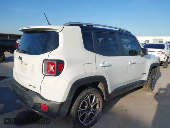 2017 Jeep Renegade Limited with VIN ZACCJADB5HPE83227, listed as a IAAI auction lot 41266582 with 150,404 mi miles and . Bid and sale history available at DreamBid. Image 4.