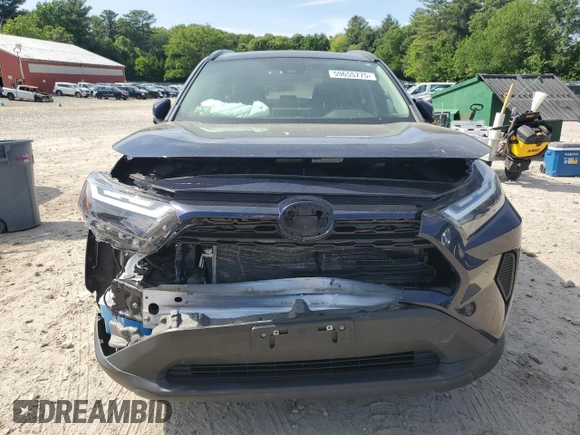 2022 Toyota RAV4 XLE with VIN 2T3P1RFV2NW275195, listed as a Copart auction lot 59655775 with 43,329 mi miles and Salvage title. Bid and sale history available at DreamBid. Image 5.
