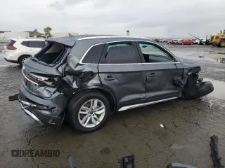 2022 Audi Q5 S line Premium with VIN WA1GAAFYXN2061344, listed as a Copart auction lot 49189535 with 50,007 mi miles and Salvage Title. Bid and sale history available at carsss.com. Image 3.