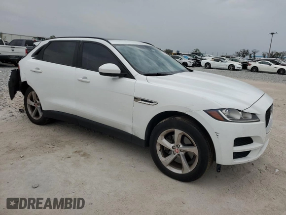 2017 Jaguar F-Pace 35t Premium with VIN SADCJ2BVXHA098074, listed as a Copart auction lot 45955405 with 132,337 mi miles and Salvage Title. Bid and sale history available at DreamBid. Image 4.
