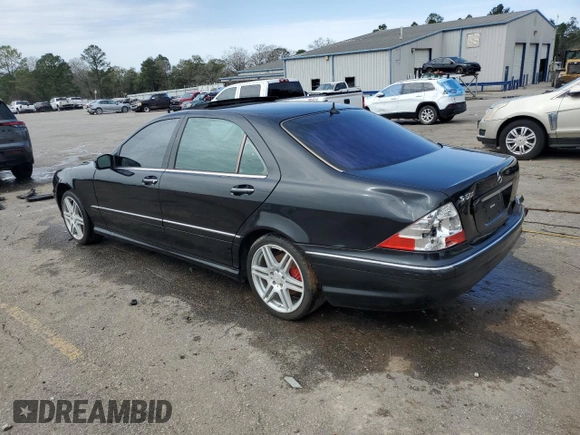 2001 Mercedes-Benz S-Class with VIN WDBNG75J11A215876, listed as a Copart auction lot 45164495 with 198,752 mi miles and Salvage Title. Bid and sale history available at carsss.com. Image 2.