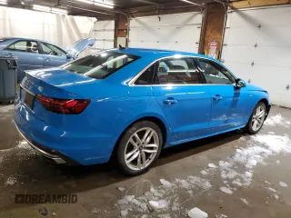 2021 Audi A4 S line Premium with VIN WAUDAAF46MA028574, listed as a Copart auction lot 45110955 with 39,113 mi miles and Salvage Title. Bid and sale history available at DreamBid. Image 3.