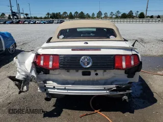 2011 Ford Mustang V6 with VIN 1ZVBP8EM6B5124484, listed as a Copart auction lot 49663055 with 132,898 mi miles and Salvage title. Bid and sale history available at DreamBid. Image 6.