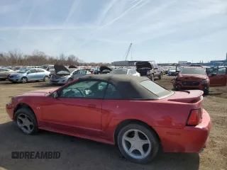 2000 Ford Mustang GT with VIN 1FAFP45X0YF160297, listed as a Copart auction lot 48213075 with 155,033 mi miles and Salvage Title. Bid and sale history available at carsss.com. Image 2.