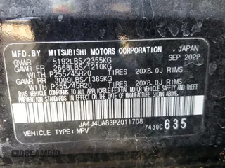 2023 Mitsubishi Outlander SE z VIN JA4J4UA83PZ011708, wystawiony jako Copart lot #49513265 z przebiegiem 36 156 mil mil oraz Szkoda całkowita • Salvage title. Historia ofert i sprzedaży dostępna na DreamBid. Obrazek 15.
