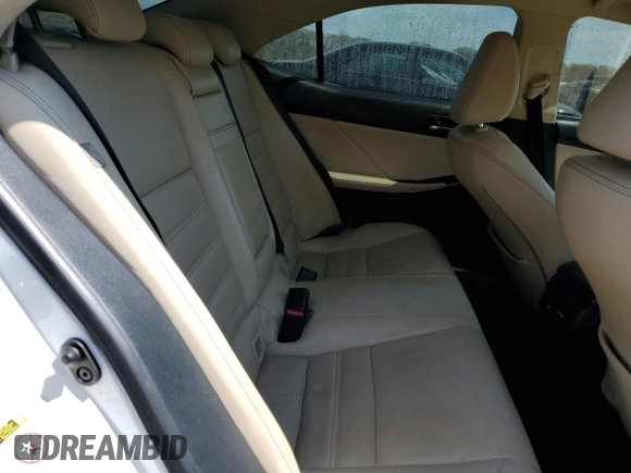 2014 Lexus IS 250 z VIN JTHCF1D21E5012941, wystawiony jako Copart lot #54509915 z przebiegiem 125 233 mil mil oraz Szkoda całkowita • Salvage title. Historia ofert i sprzedaży dostępna na DreamBid. Obrazek 10.