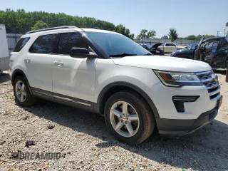 2018 Ford Explorer XLT with VIN 1FM5K7D87JGB63533, listed as a Copart auction lot 61860215 with 80,294 mi miles and Salvage title. Bid and sale history available at DreamBid. Image 4.