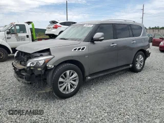 2016 Infiniti QX80 z VIN JN8AZ2NE3G9121495, wystawiony jako Copart lot #55489125 z przebiegiem 114 032 mil mil oraz Szkody całkowita. Historia ofert i sprzedaży dostępna na DreamBid. Obrazek 1.