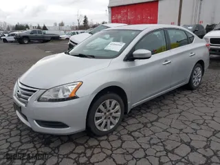 2014 Nissan Sentra S with VIN 3N1AB7AP3EL671047, listed as a IAAI auction lot 41444515 with 165,325 mi miles. Bid and sale history available at carsss.com. Image 2.