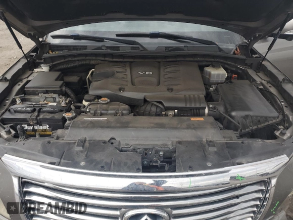 2012 Infiniti QX56 7-passenger with VIN JN8AZ2NE2C9021981, listed as a Copart auction lot 78465744 with 195,422 mi miles and Salvage Title. Bid and sale history available at carsss.com. Image 12.