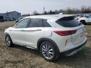 2020 Infiniti QX50 ESSENTIAL with VIN 3PCAJ5M31LF111455, listed as a Copart auction lot 48770325 with 34,698 mi miles and Salvage Title. Bid and sale history available at carsss.com. Image 2.