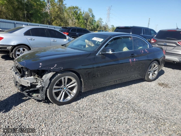 2016 BMW 4 Series 428i with VIN WBA3V7C52G5A25848, listed as a Copart auction lot 47838585 with 47,587 mi miles and Salvage Title. Bid and sale history available at carsss.com. Image 1.
