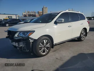 2017 Nissan Pathfinder SL z VIN 5N1DR2MN3HC907128, wystawiony jako Copart lot #53250545 z przebiegiem 147 380 mil mil oraz Szkoda całkowita • Salvage title. Historia ofert i sprzedaży dostępna na DreamBid. Obrazek 1.