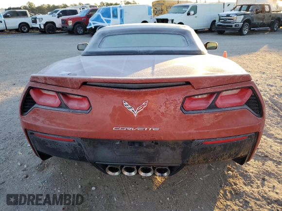 2015 Chevrolet Corvette Z51 2LT with VIN 1G1YK3D71F5111912, listed as a Copart auction lot 41988085 with 0 mi miles and Non Repairable. Bid and sale history available at carsss.com. Image 6.