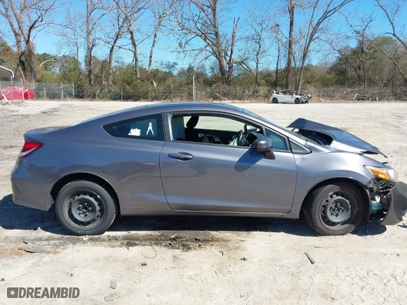 2015 Honda Civic Coupe LX with VIN 2HGFG3B5XFH509728, listed as a IAAI auction lot 41669745 with 96,465 mi miles. Bid and sale history available at carsss.com. Image 14.