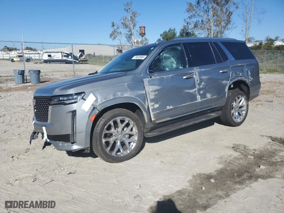2023 Cadillac Escalade 4WD Premium Luxury with VIN 1GYS4BKL6PR205287, listed as a Copart auction lot 76649904 with 60,033 mi miles and Non Repairable. Bid and sale history available at carsss.com. Image 1.