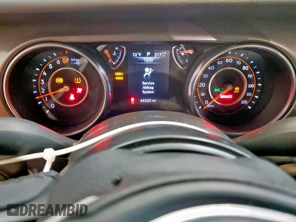 2023 Jeep Gladiator Sport S with VIN 1C6HJTAG1PL542530, listed as a Copart auction lot 60669075 with 44,323 mi miles and Salvage title. Bid and sale history available at DreamBid. Image 9.