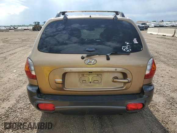 2003 Hyundai Santa Fe GLS with VIN KM8SC73D23U388736, listed as a Copart auction lot 61809715 with 125,654 mi miles and Salvage title. Bid and sale history available at DreamBid. Image 6.